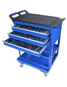 Servante métallique 3 tiroirs + 182acc. - Work Men 2