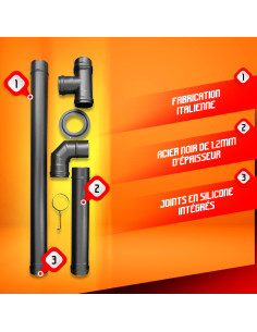 Kit installation poele a pellets - Warm Tech 2