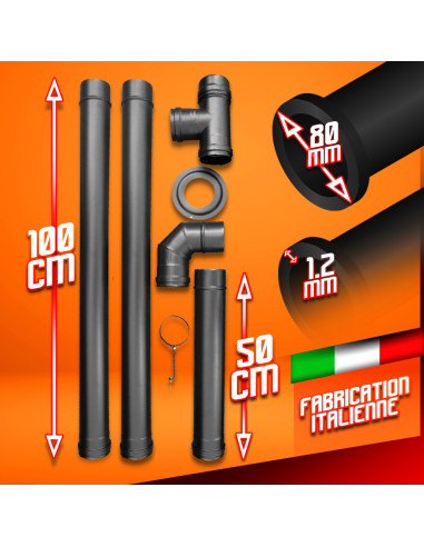 Kit installation poele a pellets - Warm Tech