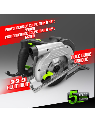 Scie circulaire 1350W - 190mm - Constructor