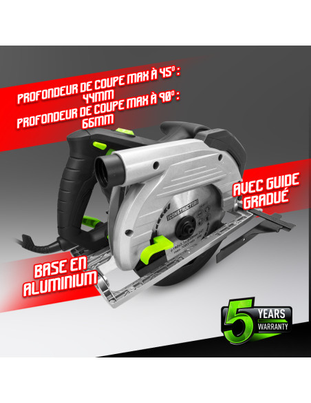 Scie circulaire 1350W - 190mm - Constructor