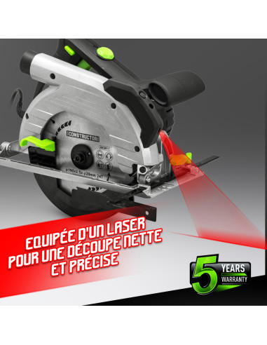 Scie circulaire 1350W - 190mm - Constructor