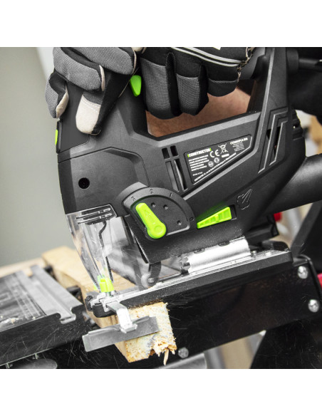 Scie sauteuse pendulaire 800W - Laser - Coffret de rangement -