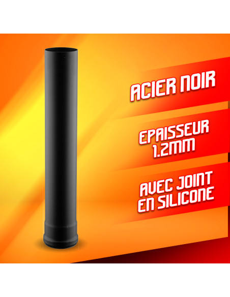 Tuyau poêle à pellets - Longueur 1m - Warm Tech