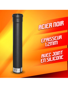 Tuyau poêle à pellets - Longueur 0.5m - Warm Tech 2