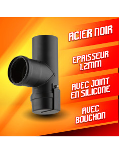 Raccord à T fem/fem + bouchon - Warm Tech 2