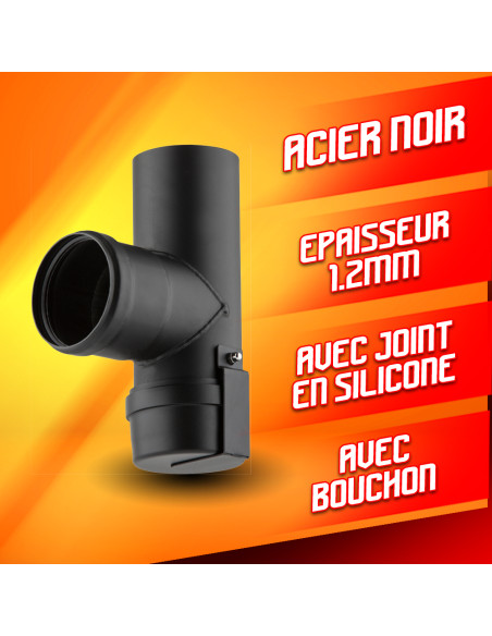 Raccord à T fem/fem + bouchon - Warm Tech