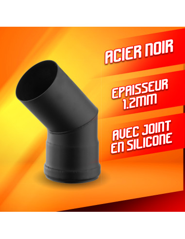 Coude 45° - Diamètre 80mm - Warm Tech