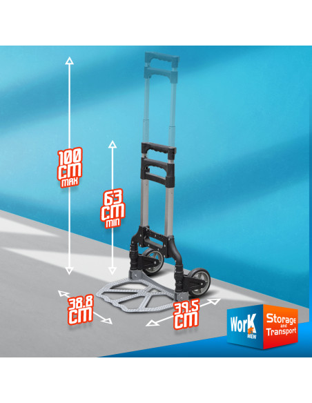 Diable aluminium pliable max 70kg - Work Men