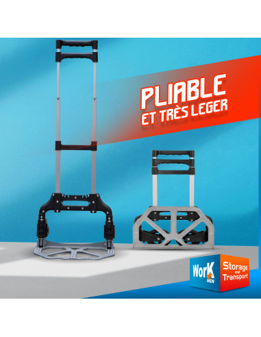Diable aluminium pliable max 70kg - Work Men