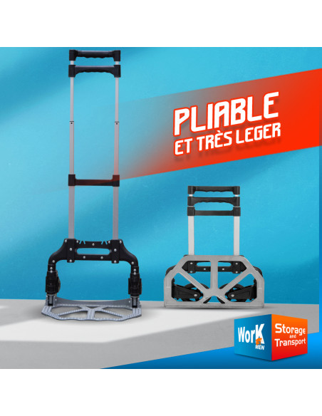 Diable aluminium pliable max 70kg - Work Men