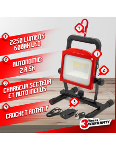 Spot LED rechargeable 30W - I-Watts Pro 2