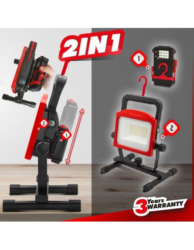 Spot LED rechargeable 30W - I-Watts Pro