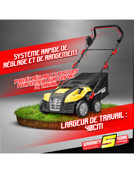 Scarificateur emousseur electrique 1800W - 40cm