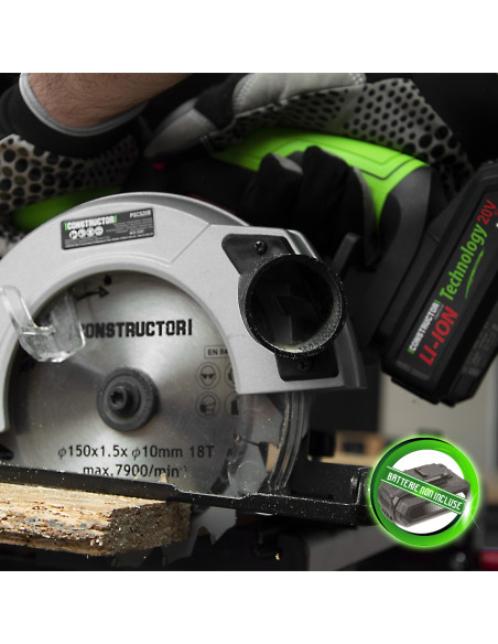 Scie circulaire sans fil max 20V sans batterie - Lame 150mm 18