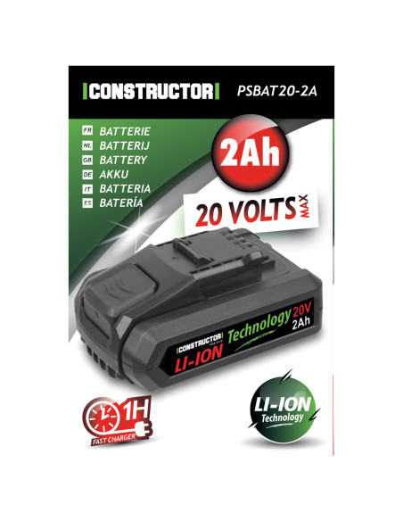 Batterie Lithium max 20V - 2Ah - Constructor